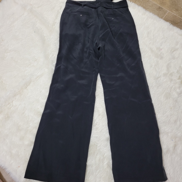 Joie Vintage Caviar Silk Wide Leg tie waist pants size 6 - Picture 6 of 13